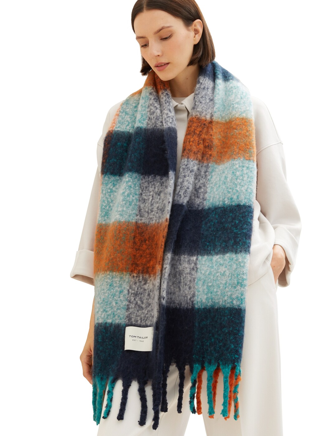 Scarf cosy check - Damen