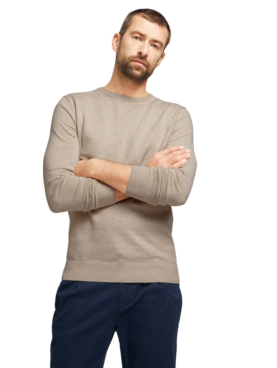 basic crew neck sweater - Herren