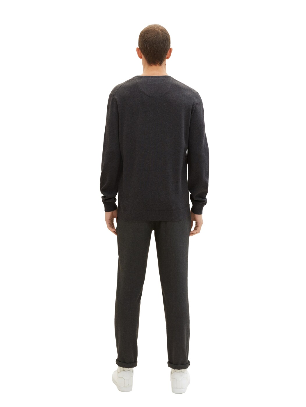 basic v-neck knit - Herren