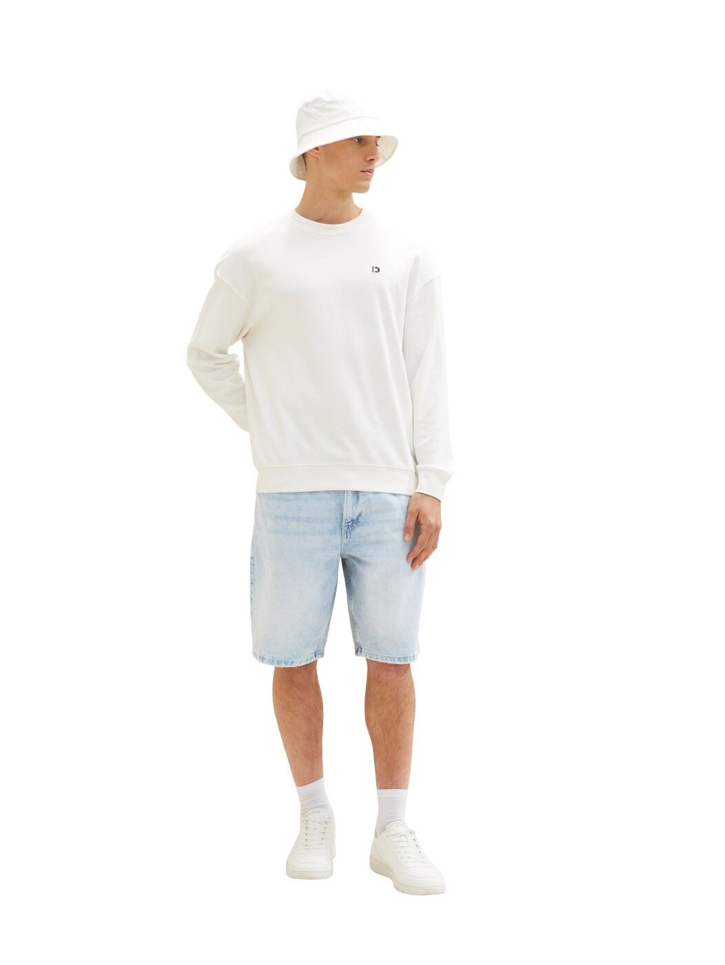 loose fit denim shorts - Herren