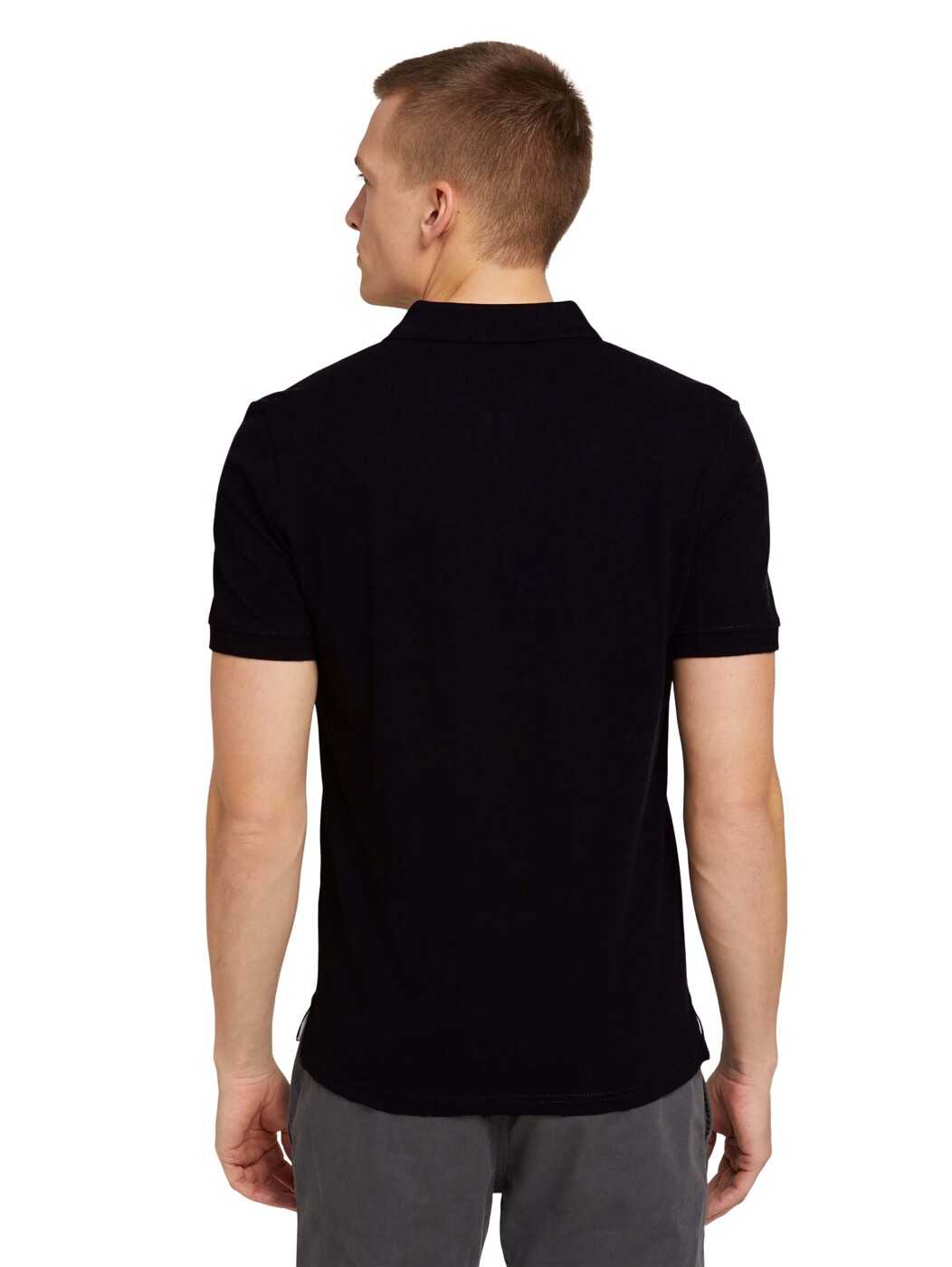 basic polo with contrast - Herren