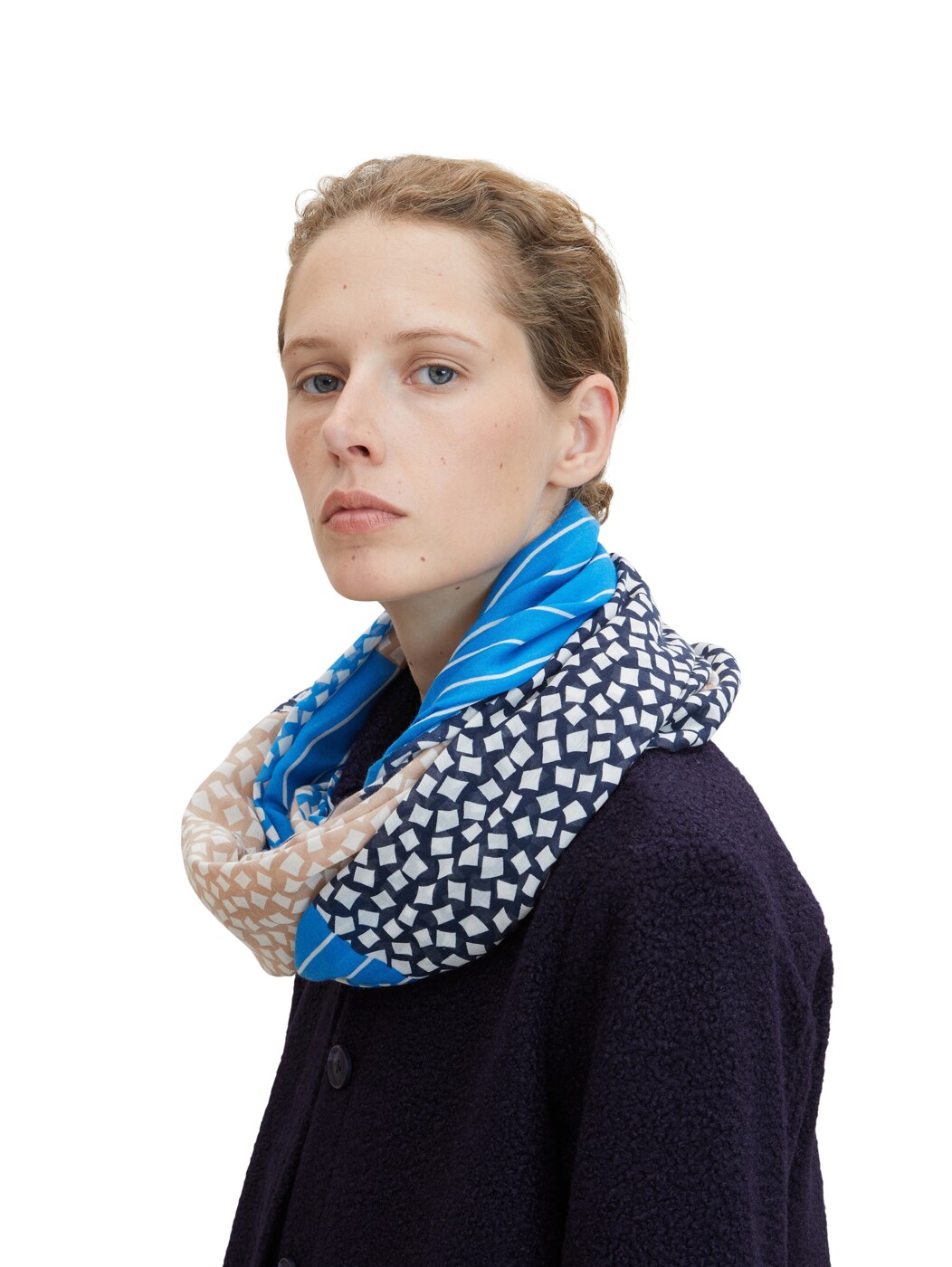 printed loop scarf - Damen
