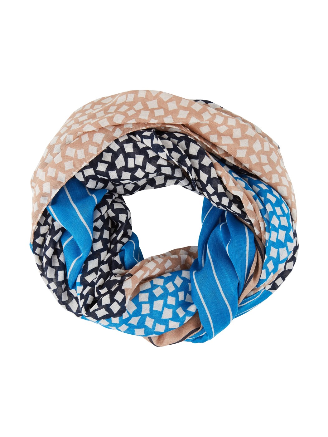 printed loop scarf - Damen