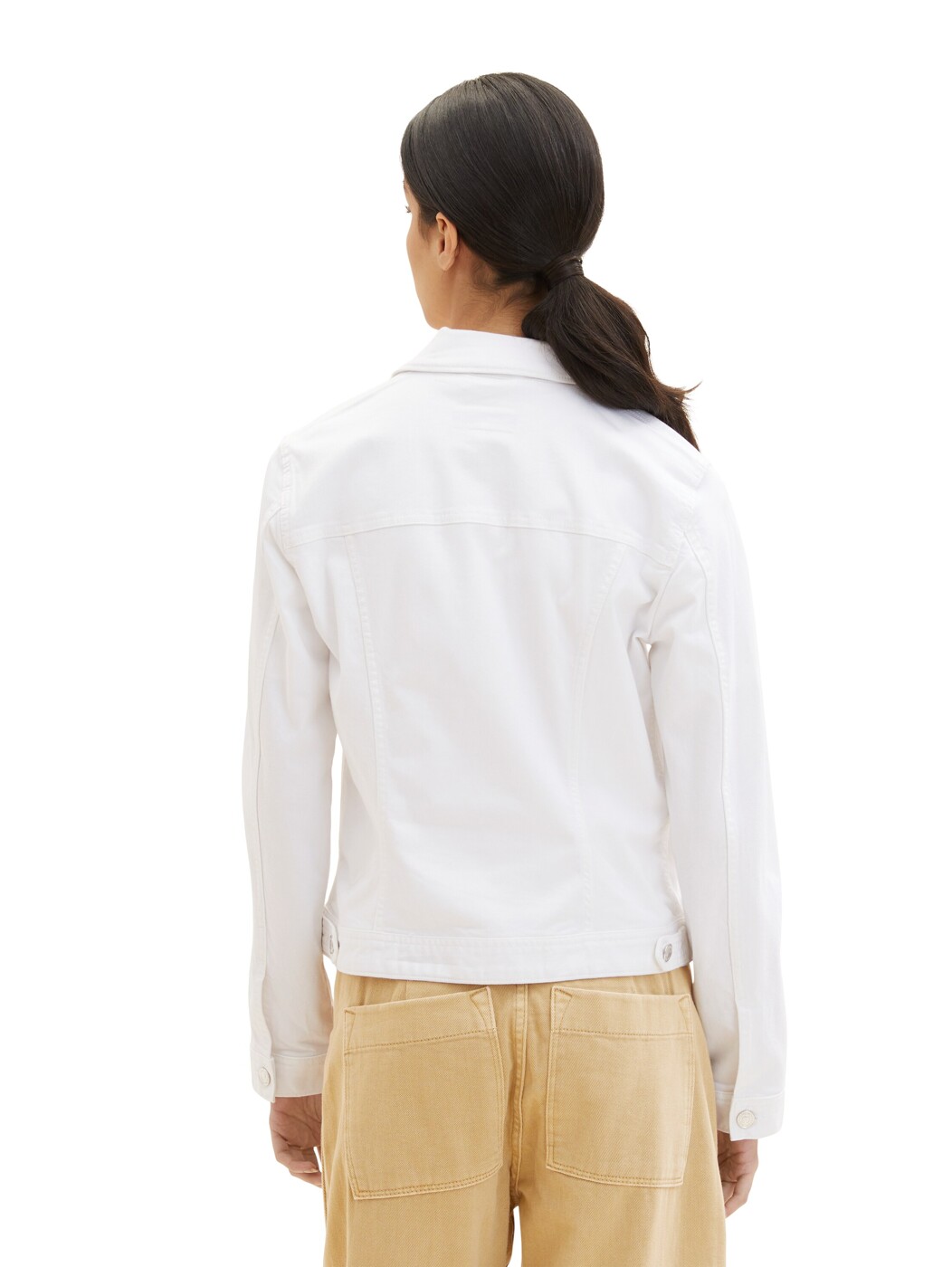 colored denim jacket - Damen