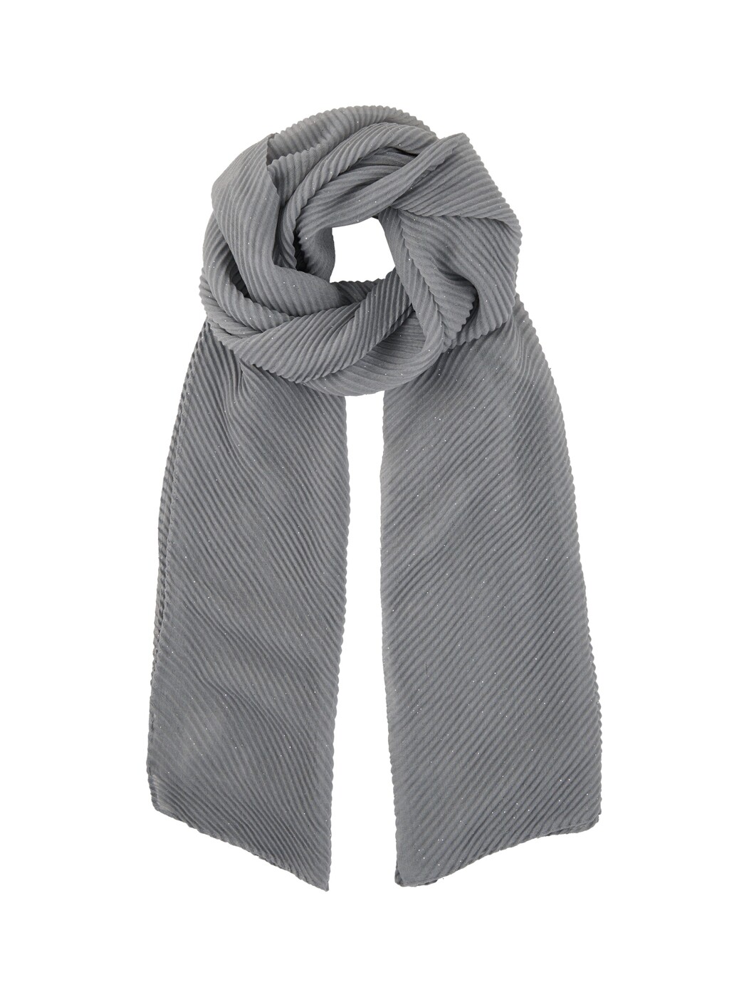 Plisse scarf with glitter - Damen