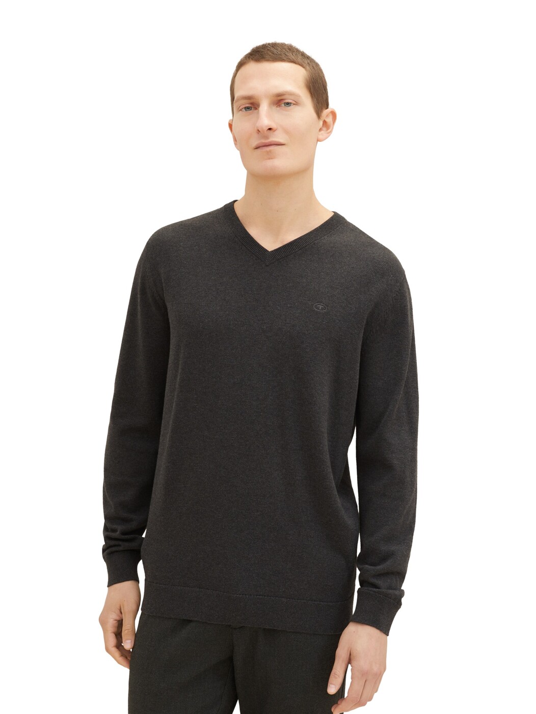 basic v-neck knit - Herren
