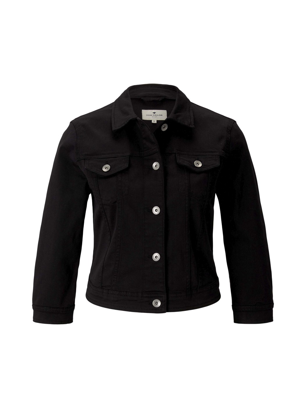 cropped color denim jacket - Damen