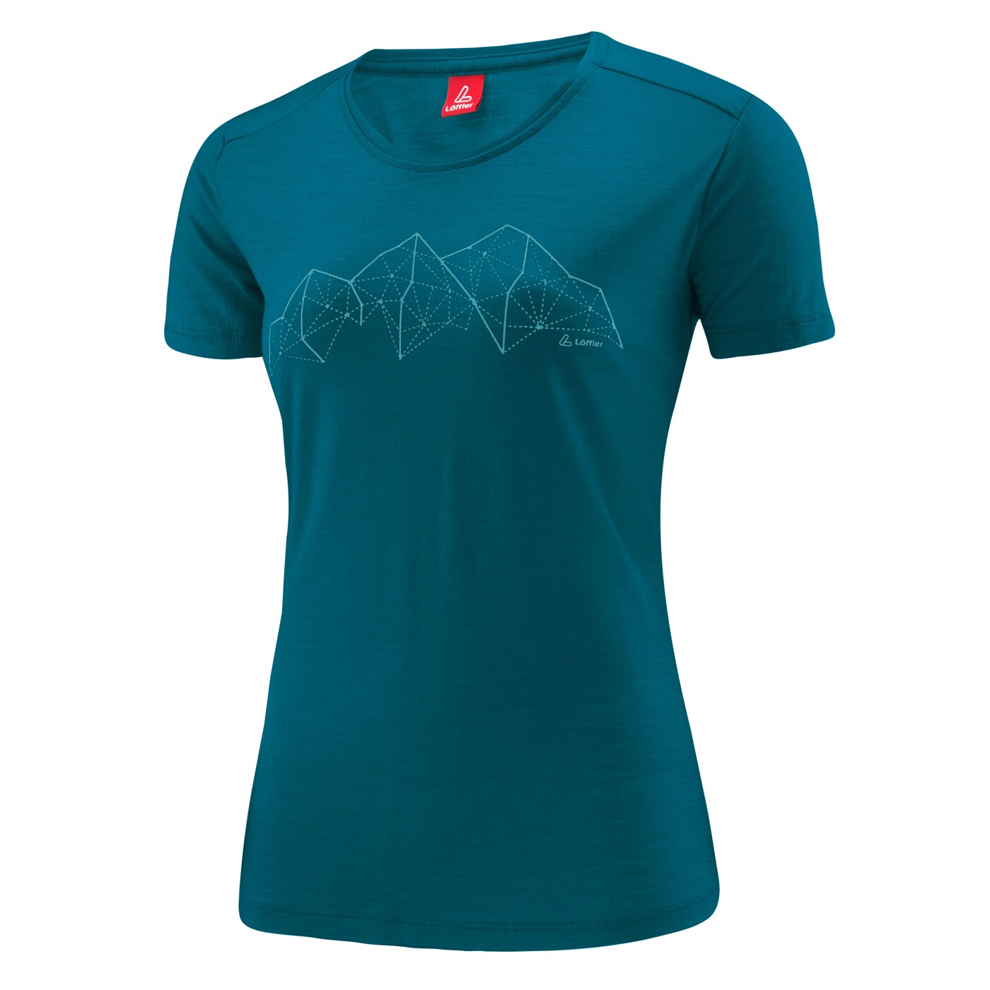 LÖFFLER W PRINTSHIRT MERINO-TENCEL(TM) - Damen