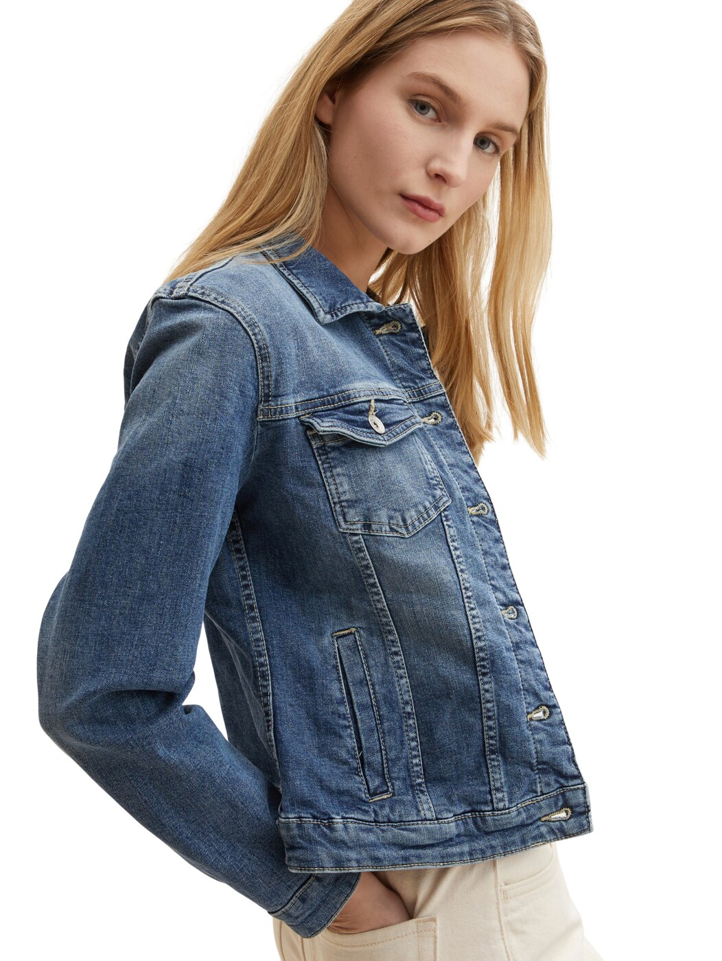 authentic denim jacket - Damen