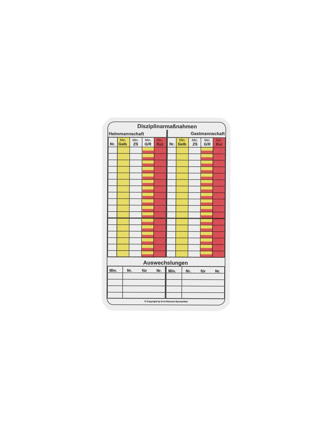 ERIMA Game note pad